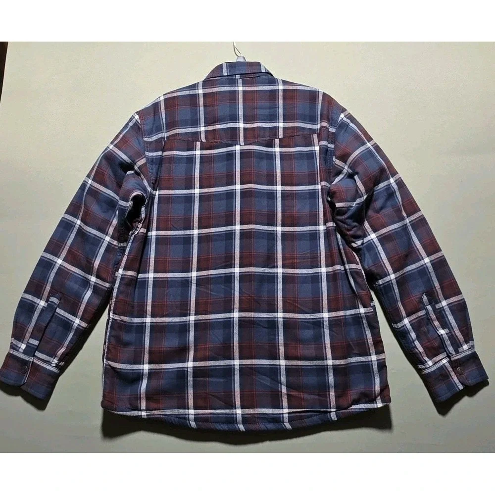 Wrangler Men's Sherpa Lined Relaxed Fit Heavyweight Shirt Jacket, Medium, NWT